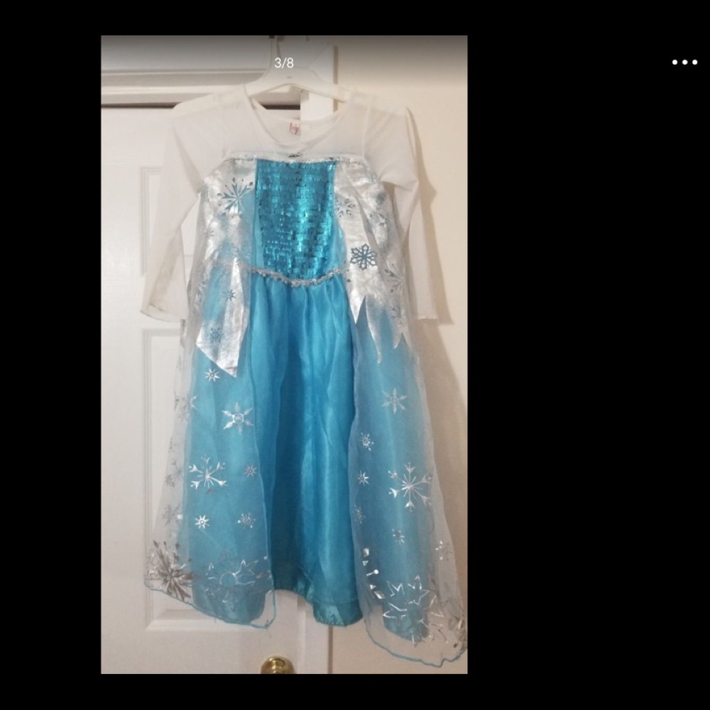 Frozen Elsa Snow Snowflakes haloween costume - Picture 3 of 8